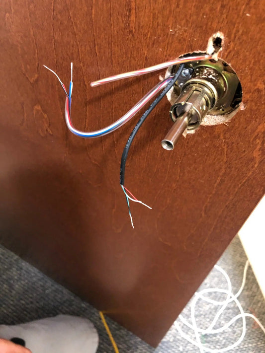 Commercial electric strike lock installed on aluminum door frame in Austin Texas