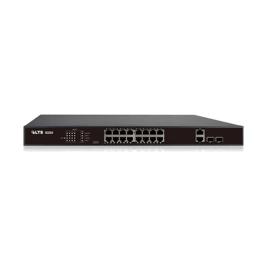 LTS 16 Port POE Switch with 2 Port Uplink VSPOE - SW1602 - Avenger Security